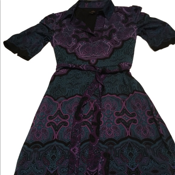 Laundry by Shelli Segal Graphic Design Dress - Picture 1 of 8